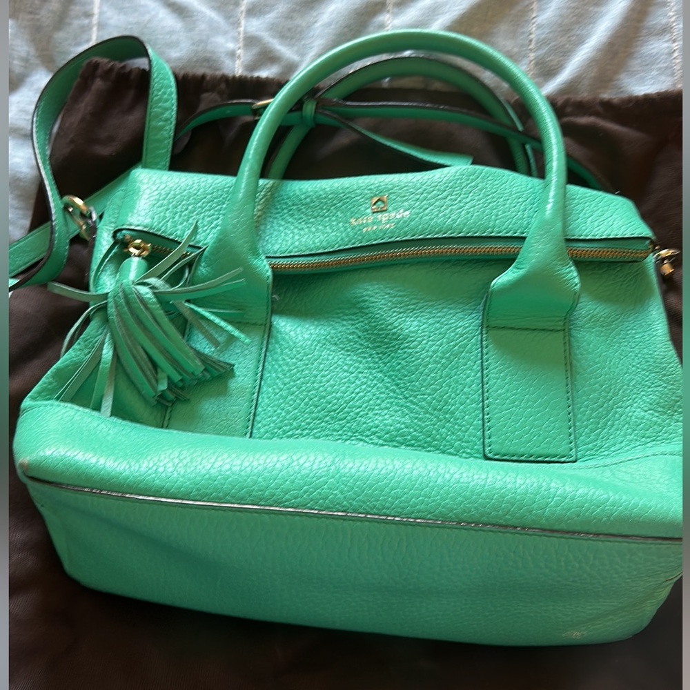 Teal Kate Spade Bag with dust bag